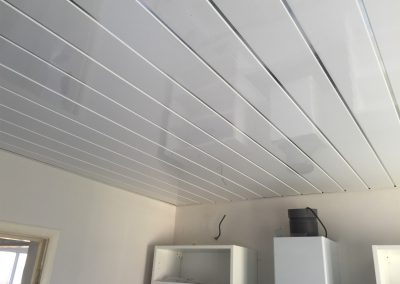 white panel ceiling